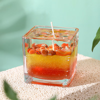 Aromatherapie-Kerze mit fließendem Sand, im Dunkeln leuchtendem Gelwachs, Duftkerze mit ätherischen Pflanzenölen, kreatives Geburtstagsgeschenk