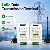 Módulo de Malla LoRa Inalámbrico Heyuan Gateway Mini de 433MHz con Alcance de 1km, 255 Nodos, Alimentación DC12V