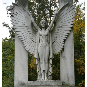 BLVE décoration extérieure grande <span class=keywords><strong>pierre</strong></span> naturelle grecque granit <span class=keywords><strong>ange</strong></span> <span class=keywords><strong>gardien</strong></span> <span class=keywords><strong>Statue</strong></span> marbre <span class=keywords><strong>jardin</strong></span> Sculpture - Product Image 2