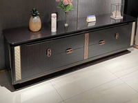 Table basse en bois de chêne noir, meuble de salon moderne, de luxe