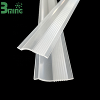 Lentille d'extrusion linéaire LED en PMMA Bming, diffuseur de lumière personnalisé, design moderne japonais, asiatique, européen pour l'éclairage