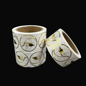 Gold Foil Stamping PVC <b>Stickers</b> - Paper Roll Waterproof Adhesive <b>Sticker</b> <b>Sheet</b> Die Cut Adhesive logo Custom <b>Sticker</b> - Product Image 1