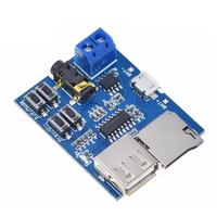 1 unidad de módulo de placa decodificadora de tarjeta TF, unidad USB, formato MP3, amplificador, reproductor de audio, placa de decodificación MP3 sin pérdidas