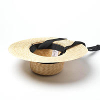 Nouveau gros luxe manque large bord Pot soleil blé chapeaux de paille vente chaude grands chapeaux de paille pour femmes et hommes unisexe