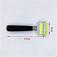 Rouleau de 50 mm avec roulements et joint en silicone pour tapis insonorisant et feuille d'amortissement, outil de pose pour roulettes de voiture avec poignée ergonomique