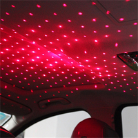 Lumière intérieure de toit de voiture, éclairage LED d'ambiance, projecteur laser étoilé, lumières ambiantes, kit de décoration automobile USB, éclairage de plafond étoilé