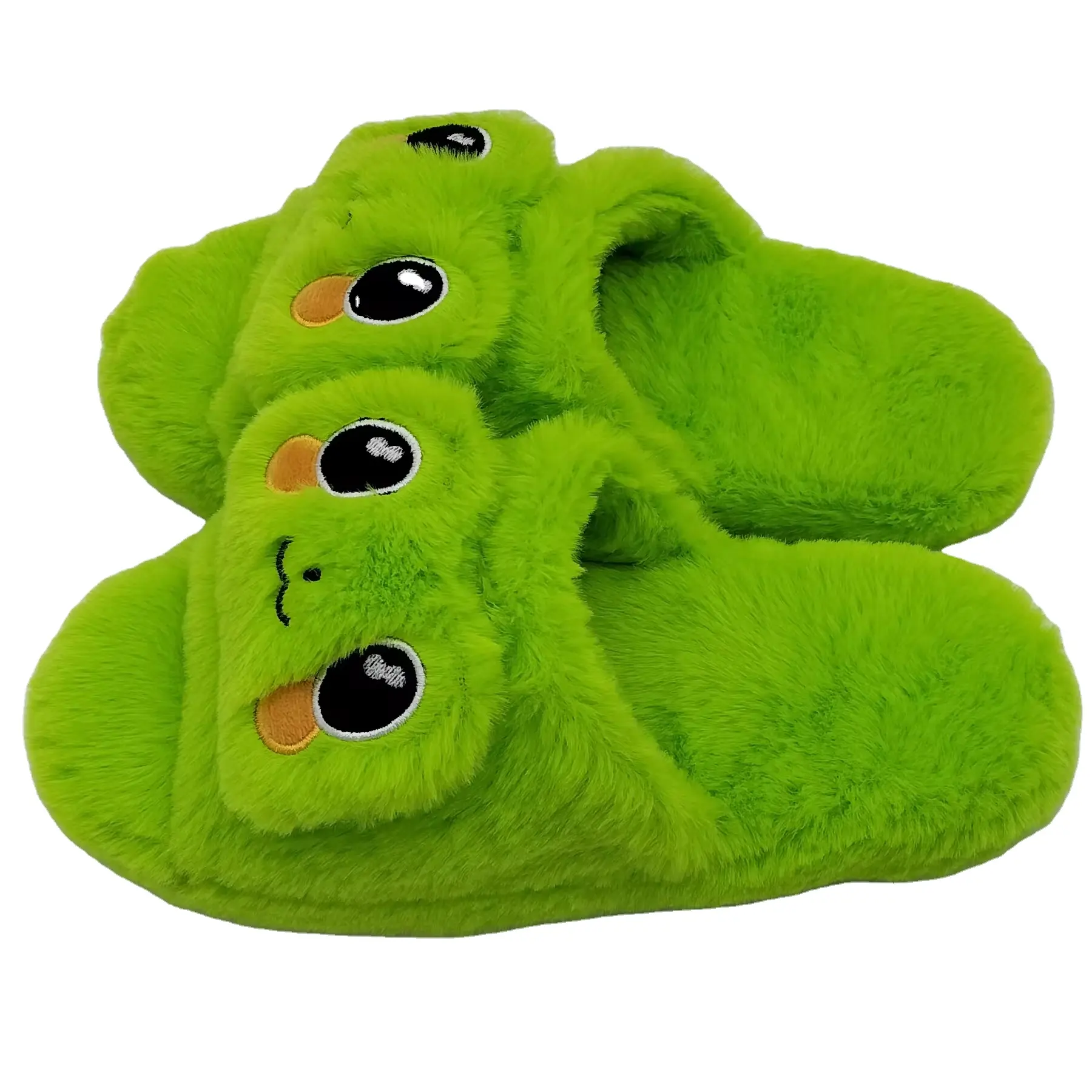 2024 New Winter Children's Cute Plush Slippers Boys Home Indoor Shoes Furry Kids Slippers For Baby Girls Cotton Slippers