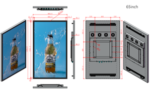 Ban Đầu 4K 65 inch <span class=keywords><strong>LCD</strong></span> Bảng điều chỉnh độ phân giải LD650EQE-FJA1 3840x2160 Độ sáng 500 <span class=keywords><strong>LCD</strong></span> màn hình hiển thị - Product Image 3