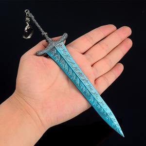 <span class=keywords><strong>Elden</strong></span> <span class=keywords><strong>Ring</strong></span> Dark Moon Greatsword 21cm 86cm Métal Artisanat Jouets Mini Épée Enfants Cadeaux Décor À La Maison Alliage Porte-clés - Product Image 4