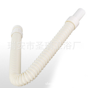 Tuyau de vidange en plastique Saint Ruijia, courbure en S, anti-odeur, pour lavabos et éviers, avec fil d'acier, matériau ABS - Product Image 4