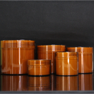 Double Wall Eco-friendly Refillable Wide Mouth PET Body Butter Empty Cosmetic Containers Plastic Cream Jar