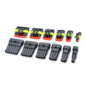 Conector Automotriz CNHY Impermeable Macho-Hembra de 6 Pines Serie 1.5 AMP para Cable a Cable, Modelo 282090-1 y 282108-1 - Product Image 1