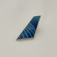 Broche en métal personnalisée en alliage de zinc pour étiquette de queue, vente en gros