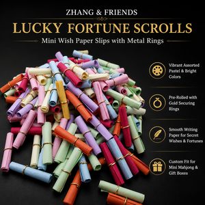 Kit Artigianale Fai-da-Te per Mahjong Americano, 30 Pennarelli Acrilici Colorati, Scatole di Stoccaggio in PP, Rotoli Portafortuna, Regali per l'Intrattenimento - Product Image 4