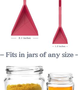 Đa giác phẳng 3-in-1 đo thìa-2 thìa với 6 kích cỡ khác nhau đa chức năng nếp gấp phẳng tiện ích nhà bếp đồ dùng muỗng - Product Image 5