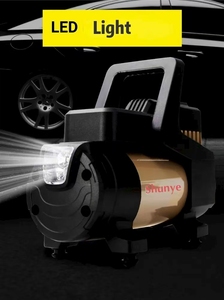 타이어 팽창기 휴대용 공기 압축기 150PSI 12V DC 단일 실린더 자동차 용 디지털 게이지/LED 조명이있는 금속 공기 펌프 - Product Image 4