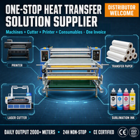 Máquina de sublimación por transferencia de calor automática neumática rollo a rollo OEM con soporte para distribuidores y precio competitivo