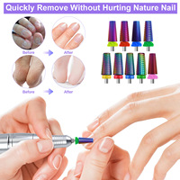 Fraise conique en carbure pour ongles, multifonction, pour le nettoyage des cuticules et l'élimination des pointes d'acrylique, pour manucure/pédicure