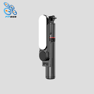 Bâton de <span class=keywords><strong>Selfie</strong></span> Télescopique Intelligent avec Gimbal Lumière LED Stabilisateur de Téléphone Télécommande pour Caméra d'<span class=keywords><strong>Action</strong></span> Mobile Photographie Numérique - Product Image 2