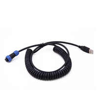 Volant de simulateur Weipu SP1310 SA1210 Connecteur Fiche IP67 Ressort Spirale Cordon Bouclé Certifié USB Câble Enroulé Étanche