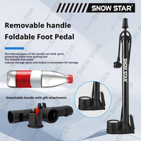 High-Pressure Cycling Hand Inflator Pump Multi-Functional Mini Air Floor Pump for Bicycle Portable Easy Use