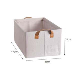 Cotton <b>Storage</b> Box Washable Folding Desktop Organizer for Clothes and Pants Household Use Wardrobe Space <b>Storage</b> Solution - Product Image 6