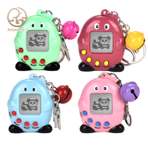 สัตว์เลี้ยงเสมือนจริงแบบพกพา รุ่นมินิ คลาสสิก ลายการ์ตูนเพนกวิน สำหรับเด็ก พร้อมพวงกุญแจ ของเล่นขายส่ง - Product Image 1