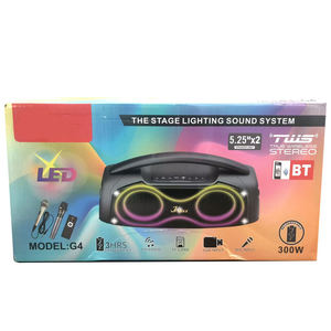 Altavoz Portátil Doble de 5 Pulgadas para Fiestas con Luces LED, Micrófono Inalámbrico y con Cable, Bluetooth, FM, USB Recargable - Product Image 6
