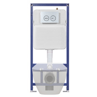 Badezimmer eingebaute Zisterne Wand hing Toilette Wassertank verdeckte Zisterne mit Edelstahl rahmen