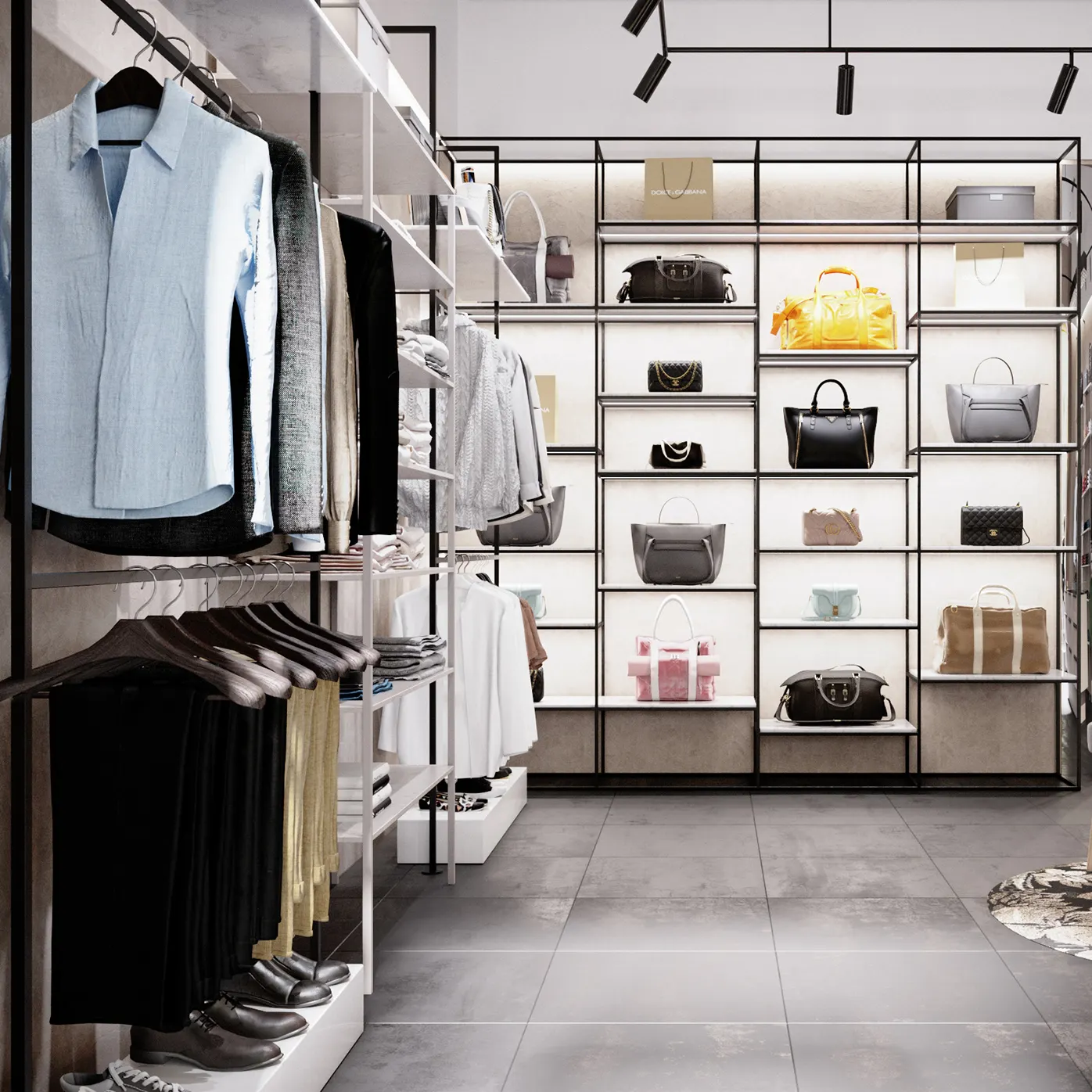 Wooden Luxury Men Clothing Shop Interior Design,Cheap Clothing Store Display Furniture