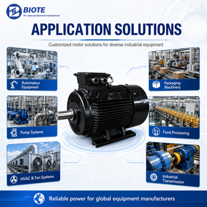 Moteur électrique asynchrone triphasé CA BIOTE 0.75kw 1.1kw 1.5kw 2.2kw 3kw 4kw YE3-90S-6 380V 6P 910RPM à montage sur pied - Product Image 6