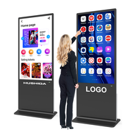 Kiosco de Señalización Digital 4K Comercial de 43-85 Pulgadas con Animación para Uso en Ascensores de Centros Comerciales - Pantalla Táctil Inteligente de Gran Tamaño