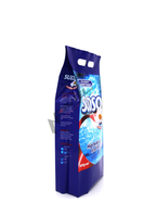 Pochette latérale pour sacs en plastique PE avec trou de suspension pour savon liquide et produits de soin personnel