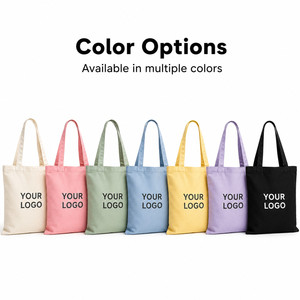 Custom Logo Durable <b>Canvas</b> Tote Bag Reusable Shopping Bag With Zipper Inner Pocket Reinforced handles And Multiple Sizes - Product Image 6