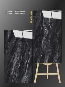 Carreau <span class=keywords><strong>de</strong></span> marbre gris luxueux 60x120 cm Design moderne pour l'intérieur pour la <span class=keywords><strong>salle</strong></span> <span class=keywords><strong>de</strong></span> <span class=keywords><strong>bain</strong></span> hôtel salon chambre murs - Product Image 3