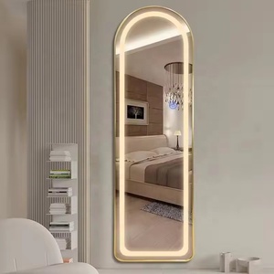 Espejo De Pared, Espejo De Pared Con Arco Para Baño, Espejo De Baño Con Marco De Metal Con Arco, Decoración De Espejo De Tocador Dorado | Leroy Merlin