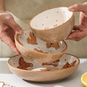 <span class=keywords><strong>Italien</strong></span> 18 pièces forme ronde blanc nouvel os chine or jante décoration assiette en céramique <span class=keywords><strong>vaisselle</strong></span> en relief ensemble de <span class=keywords><strong>vaisselle</strong></span> - Product Image 3
