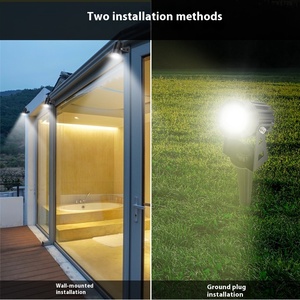 ไฟสปอตไลท์โซลาร์เซลล์ LED สำหรับสวน รุ่นโมเดิร์น มาตรฐาน IP65 กันน้ำ ใช้ตกแต่งภูมิทัศน์ ต้นไม้กลางแจ้ง ใช้เซลล์แสงอาทิตย์แบบโมโนคริสตัลไลน์ - Product Image 4