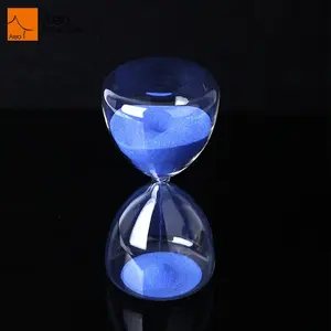 Aleo Geschenken Classic Clear Glas Blauw 1 Uur Timer Zandloper Zand Voor Bruiloft Decor Vorm/Logo Aanpasbare