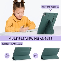 Étui pour tablette en matériau PU durable pour iPad Mini6/7, protecteur et léger pour les trajets quotidiens et les groupes d'étudiants