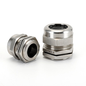 Stainless Steel <b>Waterproof</b> <b>Cable</b> Connector M37X1.5 PG21 Rigid Threaded For Ordinary <b>Cable</b> - Product Image 1