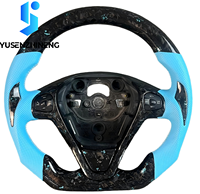 Volant en fibre de carbone forgé à fond plat personnalisé pour Ford Fiesta EcoSport Mk7 Mk7.5 St 180 Mk8 Mk6 Mk5 2013 2014 2006