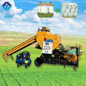 Mini-presse à balles carrées pour ensilage de maï<span class=keywords><strong>s</strong></span>, machine automatique à balles rondes avec <span class=keywords><strong>film</strong></span> de mise en balle, tout-en-un - Product Image 4