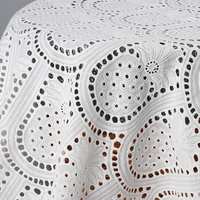 Nouveau tissu jacquard tissé 100 % coton, broderie dentelle française, extensible et respirant, à œillets pour sacs et rideaux pour garçons et filles