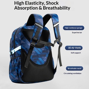 <span class=keywords><strong>Sac</strong></span> <span class=keywords><strong>à</strong></span> <span class=keywords><strong>dos</strong></span> scolaire extra-large imperméable pour les élèves du <span class=keywords><strong>collège</strong></span> et du lycée, coussin d'air respirant, unisexe - Product Image 3