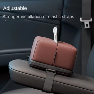 Boîte à mouchoirs multifonctionnelle pour <span class=keywords><strong>voiture</strong></span> avec système de détection avancé Accoudoir créatif Cintres <span class=keywords><strong>en</strong></span> tissu de velours <span class=keywords><strong>Porte</strong></span>-<span class=keywords><strong>papier</strong></span> <span class=keywords><strong>en</strong></span> <span class=keywords><strong>cuir</strong></span> - Product Image 5