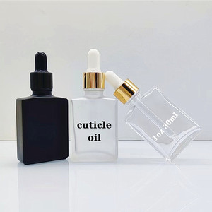 Botellas de Vidrio Cuadradas Recargables de 50 ml, 30 ml, 15 ml, Vacías, Color Ámbar Transparente, Personalizadas, Rectangulares, para Cosméticos, Suero para el Cuidado de la Piel, con Gotero - Product Image 4
