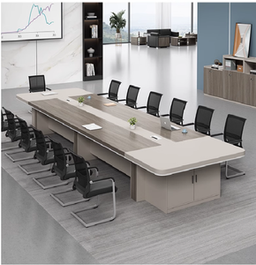 Long Strip Reception Negotiating Table Conference Room Table and Chair Combination