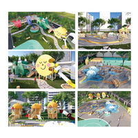 Parc d'attractions TongLeFang, aire de jeux confortable pour enfants, équipement de jeu extérieur, toboggan en plastique avec balançoire