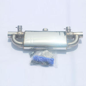 Válvula de vacío Universal para coche deportivo, silenciador trasero tipo T de acero inoxidable 304, dos salidas, gran oferta - Product Image 3